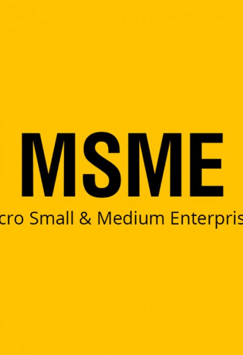 A Written Text That Showing Ministry of Micro, Small and Medium Enterprises That Isolated In Yellow Background.