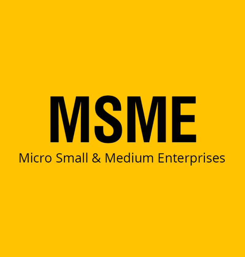 A Written Text That Showing Ministry of Micro, Small and Medium Enterprises That Isolated In Yellow Background.